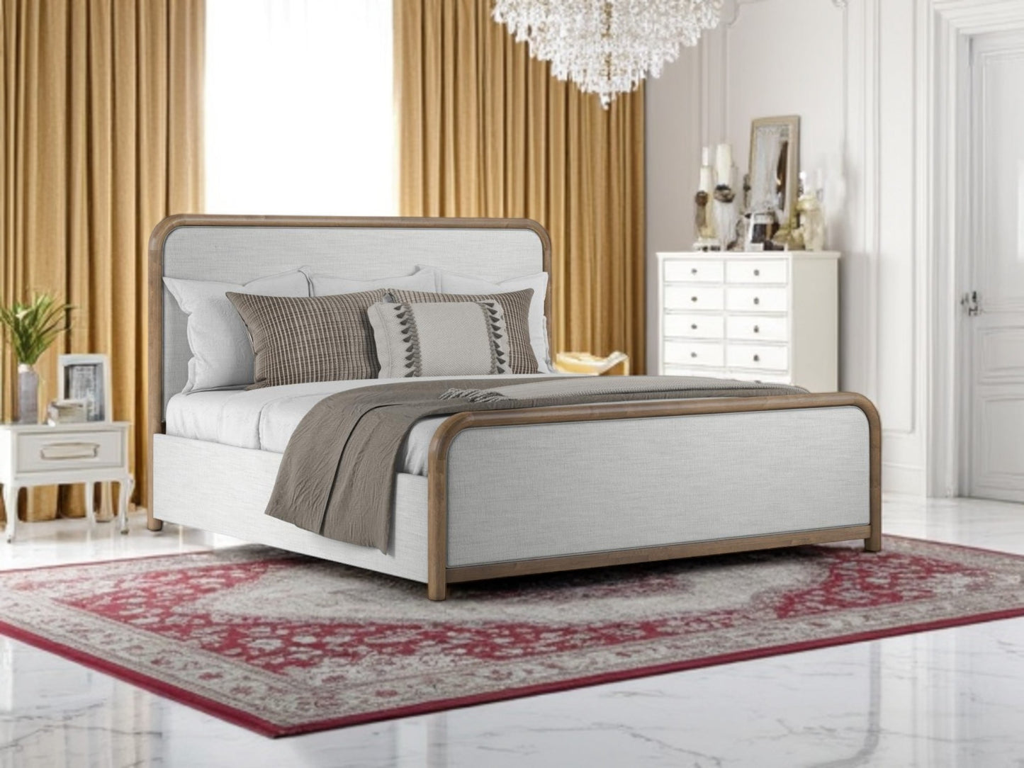 Malkia Upholstered Bed + Free White Glove Service