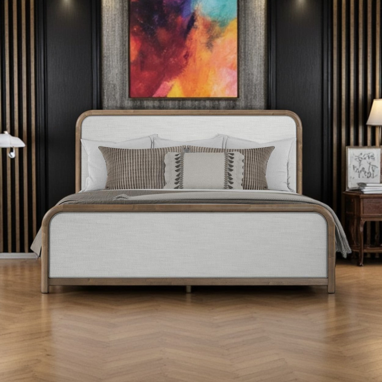 Malkia Upholstered Bed + Free White Glove Service