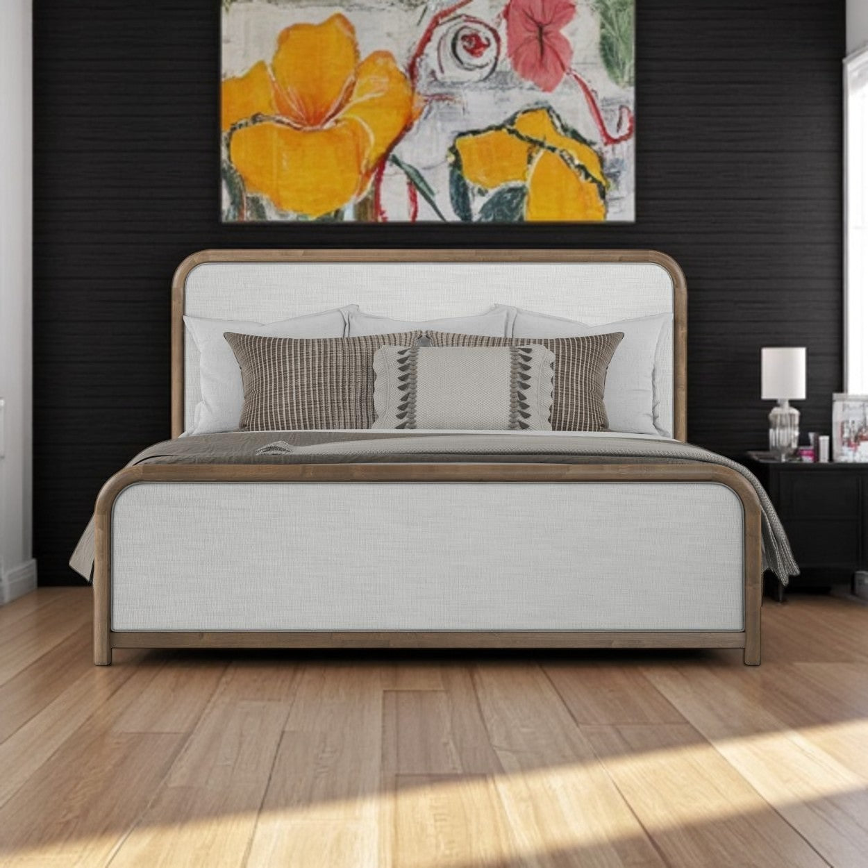 Malkia Upholstered Bed + Free White Glove Service
