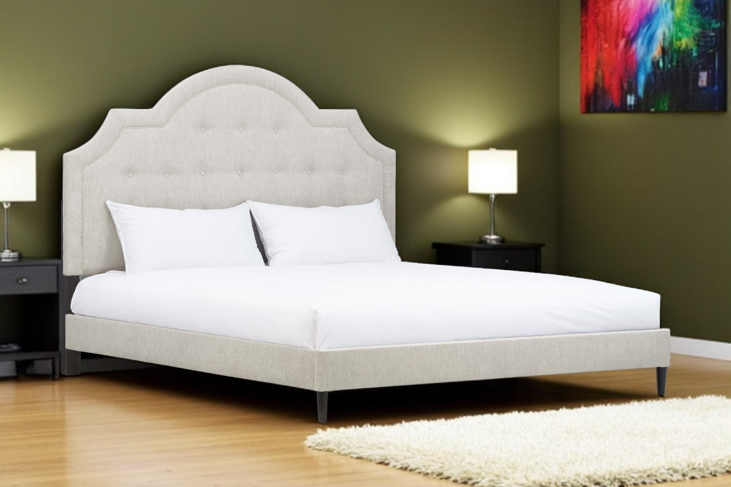 Olori Upholstered Bed + Free White Glove Service