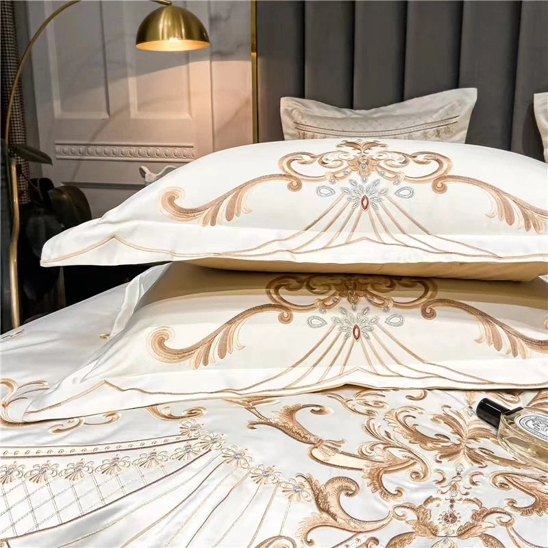 Clean Luxury Jacquard Cotton Embroidery Bedding Set