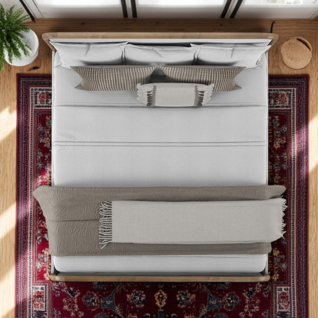 Malkia Upholstered Bed + Free White Glove Service