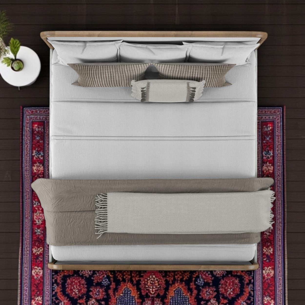 Malkia Upholstered Bed + Free White Glove Service