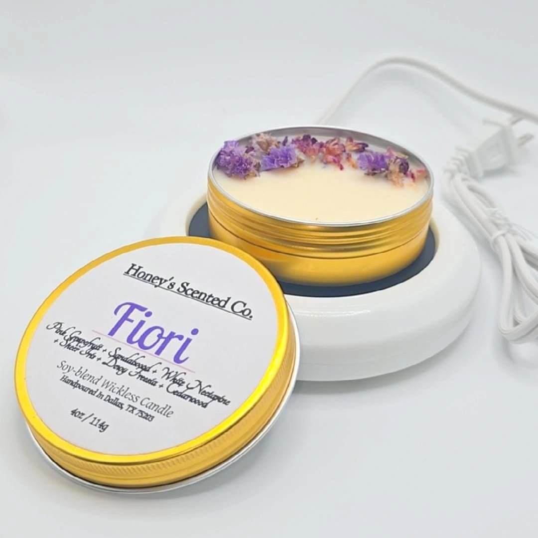 Wickless Candles (2 candles +Free Warmer)