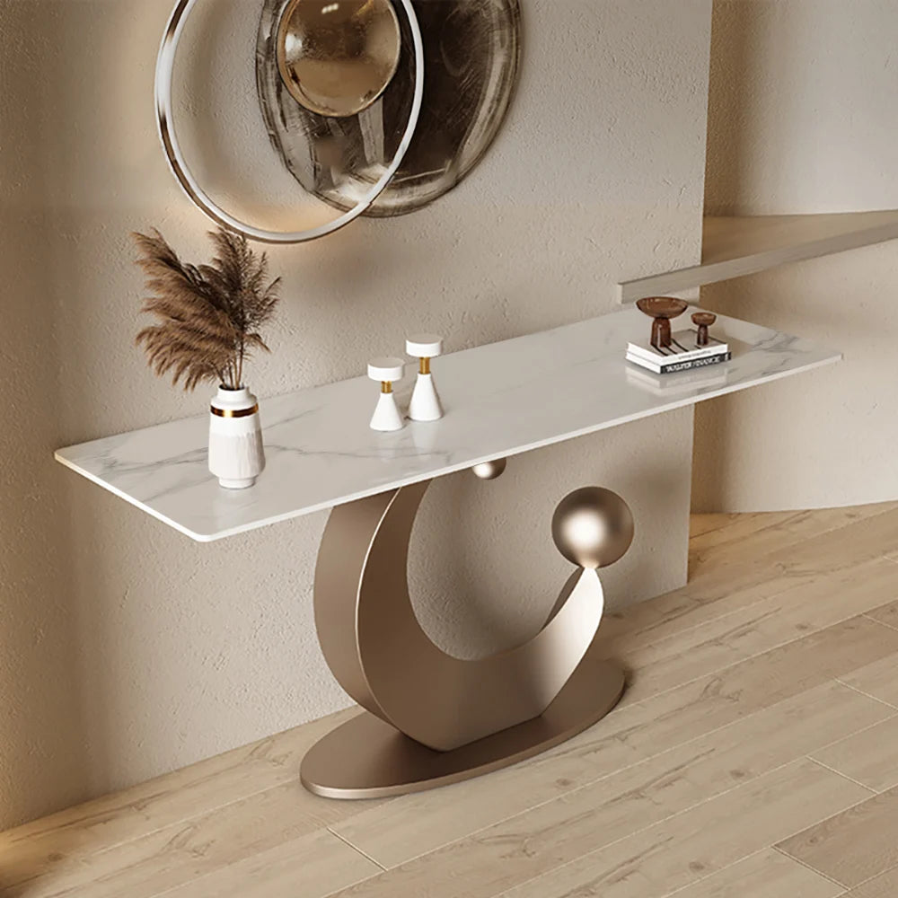 Sintered Stone Top & Half-Crescent Ball Carbon Steel Base