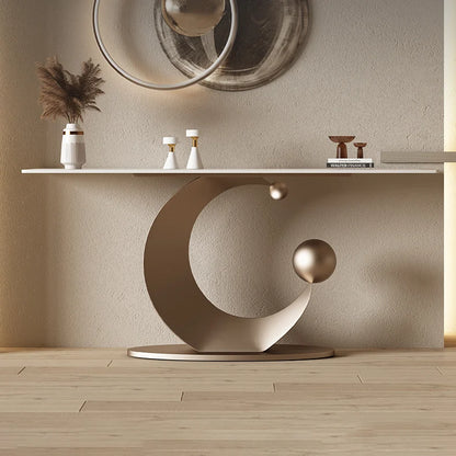 Sintered Stone Top & Half-Crescent Ball Carbon Steel Base