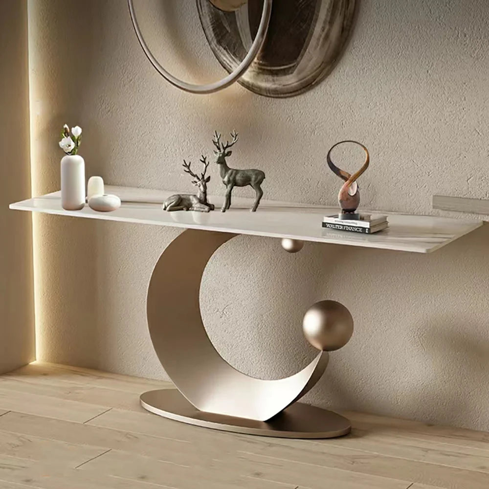Sintered Stone Top & Half-Crescent Ball Carbon Steel Base