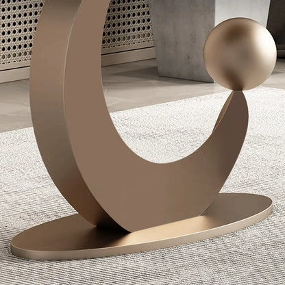 Sintered Stone Top & Half-Crescent Ball Carbon Steel Base