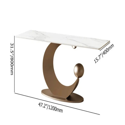 Sintered Stone Top & Half-Crescent Ball Carbon Steel Base