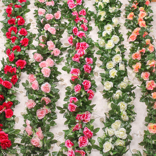 Simulation rose strip wedding vines indoor plants