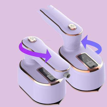 Rotating Handle Portable Steam Iron
