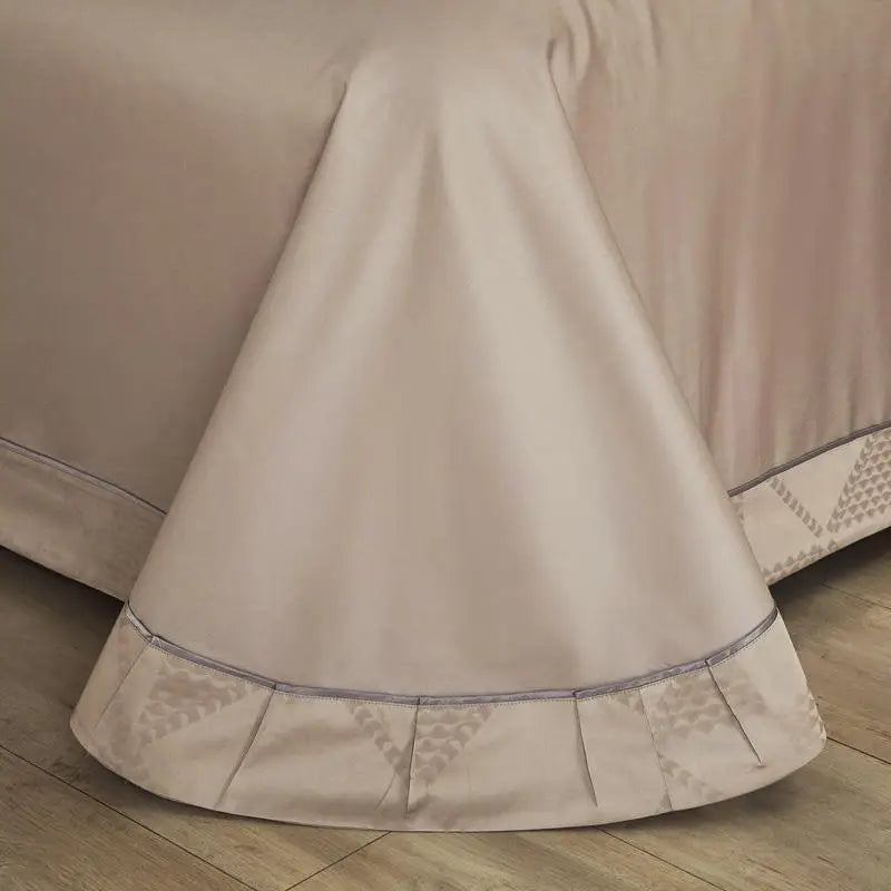 Ọdún Vintage Egyptian Cotton Chic Jacquard Bedding Set