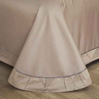 Ọdún Vintage Egyptian Cotton Chic Jacquard Bedding Set
