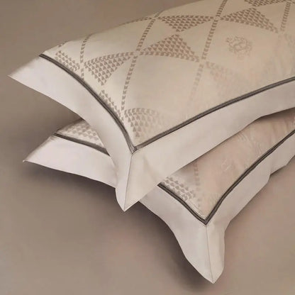 Ọdún Vintage Egyptian Cotton Chic Jacquard Bedding Set