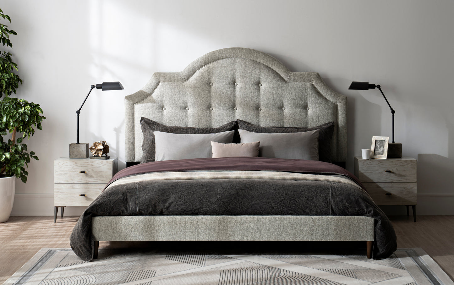 Olori Upholstered Bed + Free White Glove Service