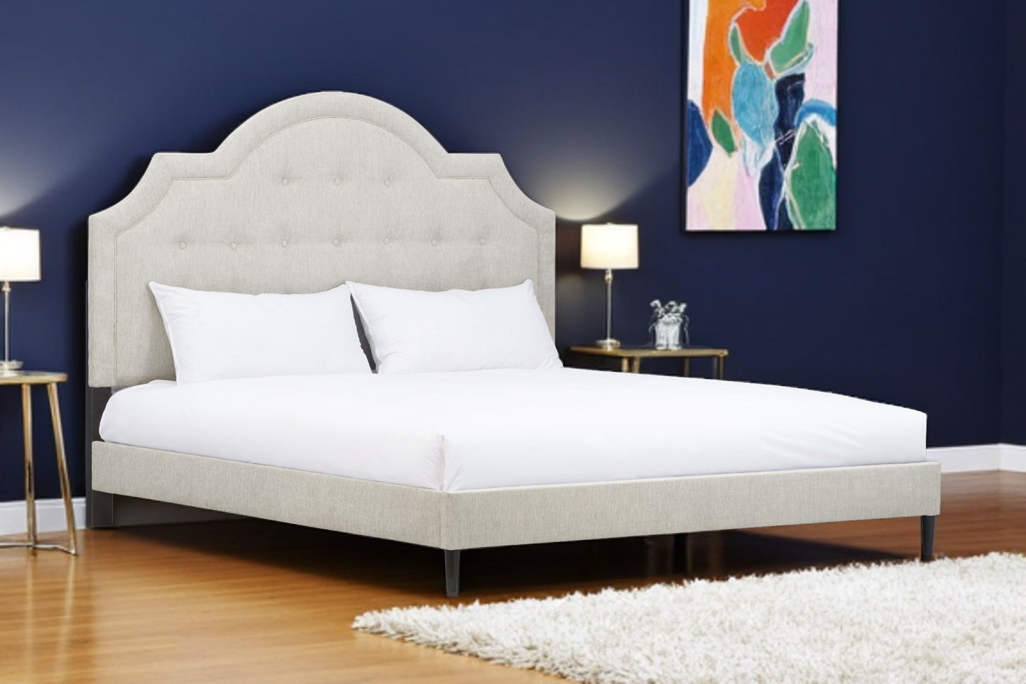 Olori Upholstered Bed + Free White Glove Service