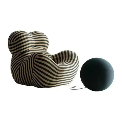 Italian Momma Luxury Lounge Chaise With Ottoman