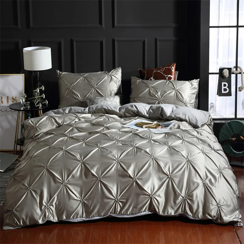 Pinch Pleated Luxury Bedding Sets