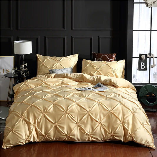 Pinch Pleated Luxury Bedding Sets