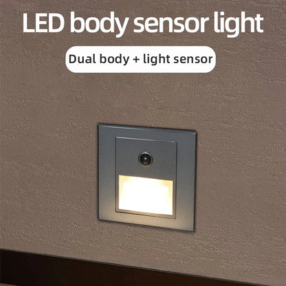 Infrared Motion Sensor Stair LED Lights Indoor Outdoor 3W Recessed In