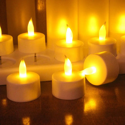 6/12 LED Flameless Rechargeable Candles