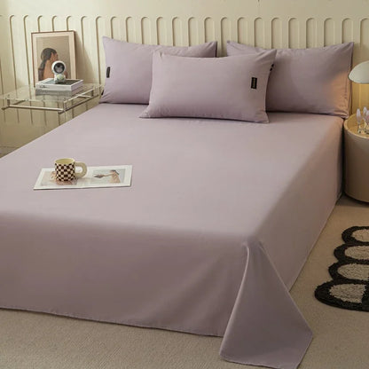Microfiber Flat Bedsheet and Pillow Cases (3pcs)