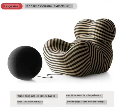 Italian Momma Luxury Lounge Chaise With Ottoman