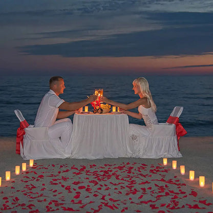 6/12 LED Flameless Rechargeable Candles