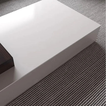 Nordic Luxury Rectangular Foldable Coffee Table With Italian Marble Top