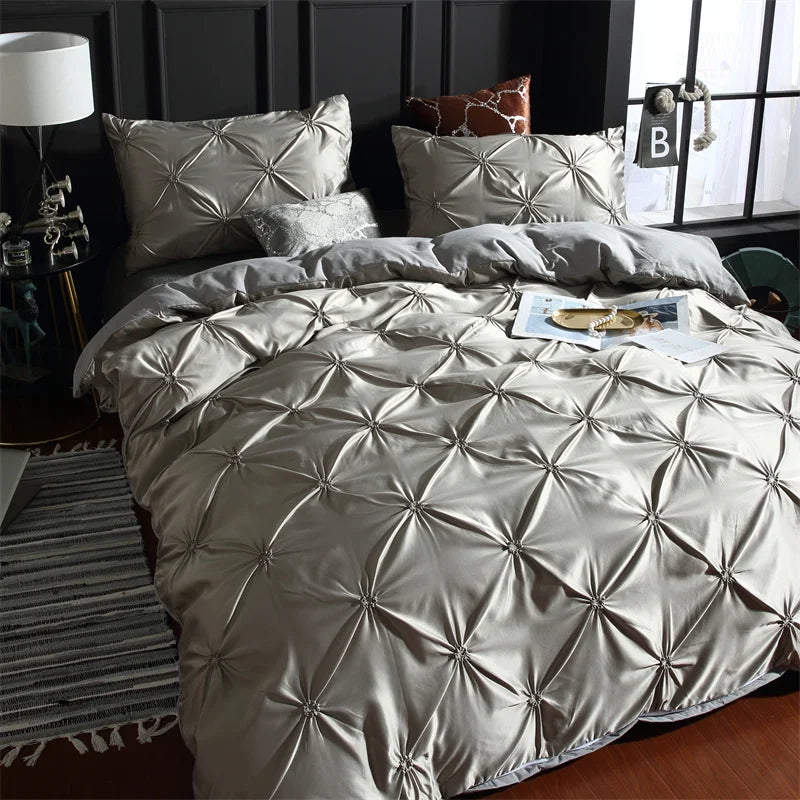 Pinch Pleated Luxury Bedding Sets