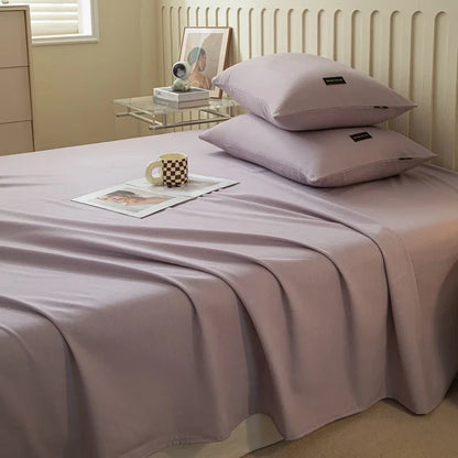 Microfiber Flat Bedsheet and Pillow Cases (3pcs)