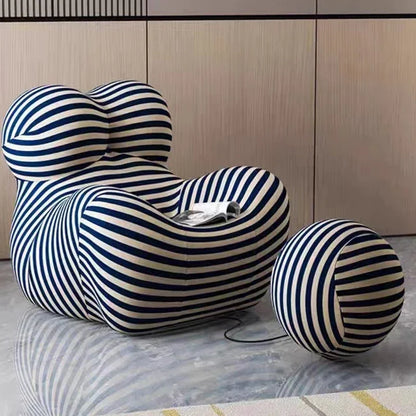 Italian Momma Luxury Lounge Chaise With Ottoman