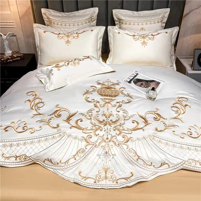 Clean Luxury Jacquard Cotton Embroidery Bedding Set