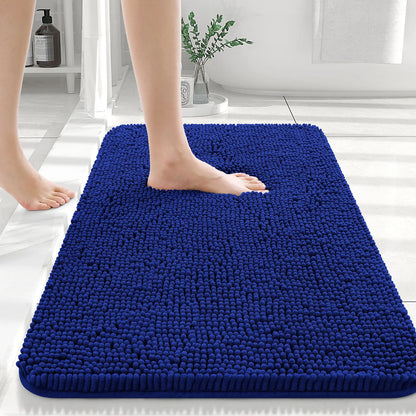 Extra Soft Thick Absorbent Shaggy Washable Non-Slip Bath Mats