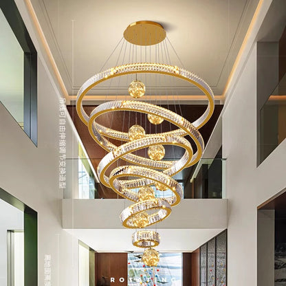 Nordic Pendant Crystal Ceiling Hanging Chandelier lamps for living/Dining Room