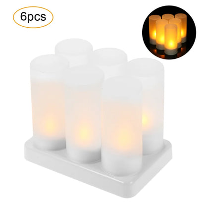 6/12 LED Flameless Rechargeable Candles
