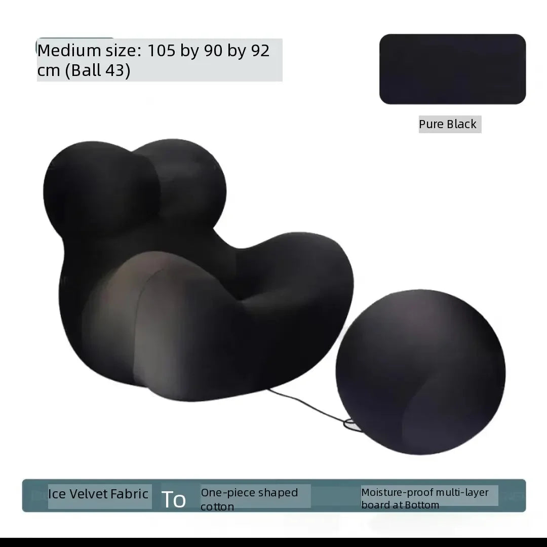 Italian Momma Luxury Lounge Chaise With Ottoman