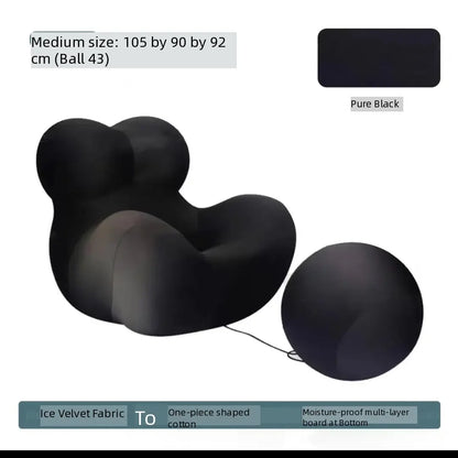 Italian Momma Luxury Lounge Chaise With Ottoman