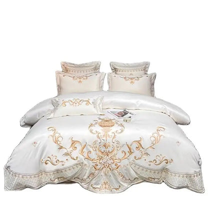 Clean Luxury Jacquard Cotton Embroidery Bedding Set