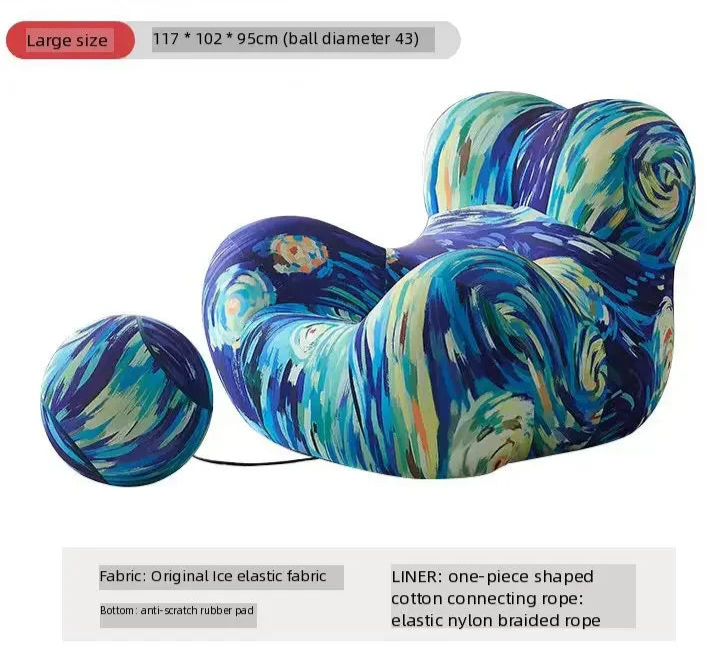 Italian Momma Luxury Lounge Chaise With Ottoman