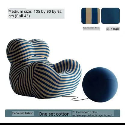 Italian Momma Luxury Lounge Chaise With Ottoman