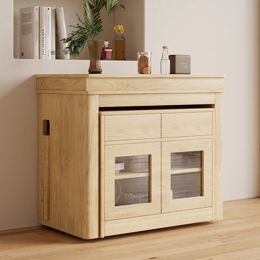 Modern Extendable Dining Table With Storage