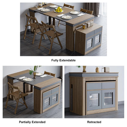 Modern Extendable Dining Table With Storage