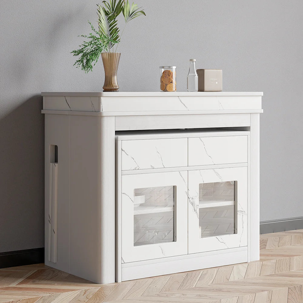 Modern Extendable Dining Table With Storage