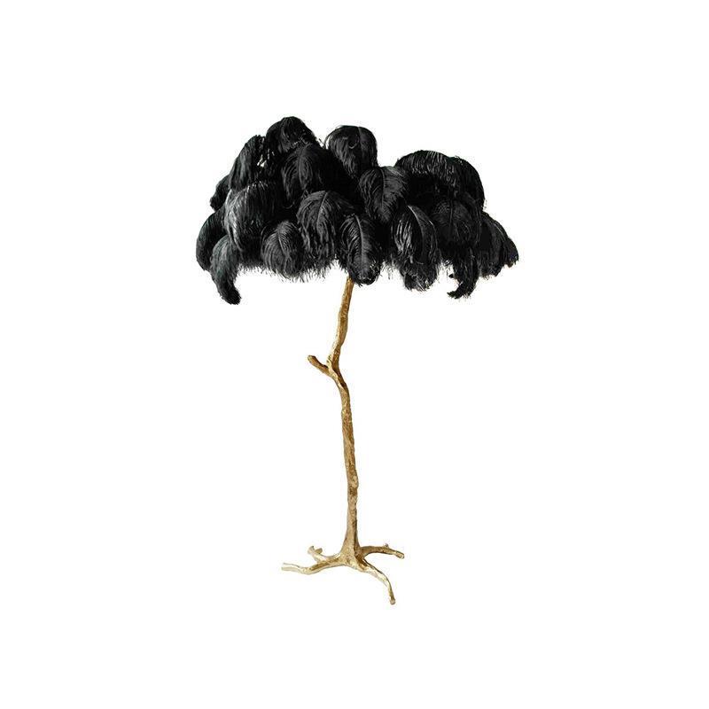 Palmera Luxury Feather Floor Lamp Decor