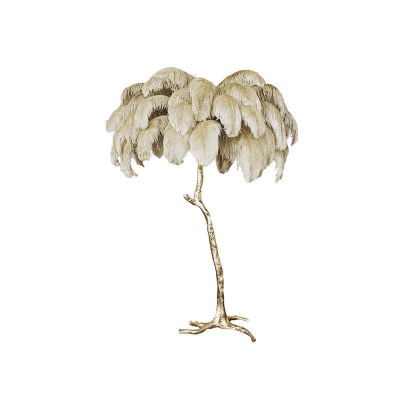 Palmera Luxury Feather Floor Lamp Decor