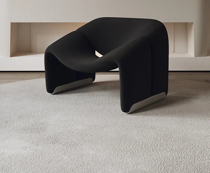 Modern Morocco Plush/Velvet/Lamb Fleece Fabric Luxury Accent Chair