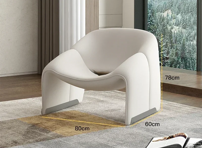 Modern Morocco Plush/Velvet/Lamb Fleece Fabric Luxury Accent Chair