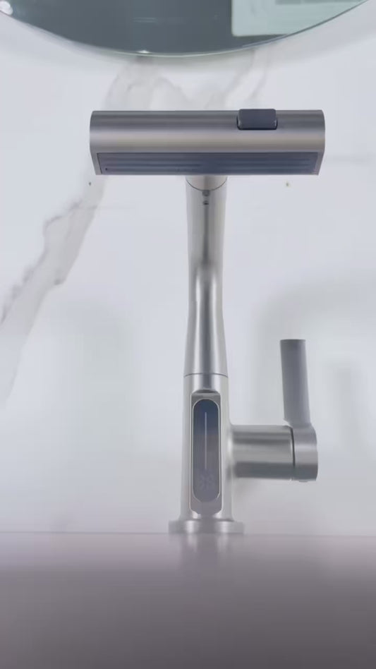 Digital Temperature Swivel Extension Rotating Stream Sprayer Faucet